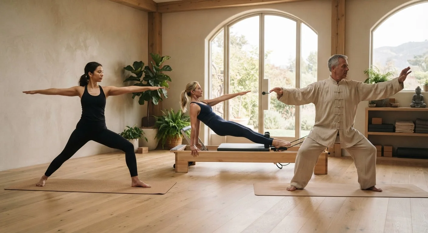 Mind-Body Exercise Categories: How Yoga, Pilates, and Tai Chi Are Classified