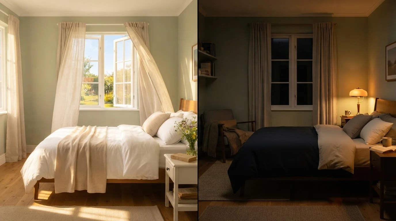 Morning Light, Evening Darkness: How Light Exposure Shapes Sleep