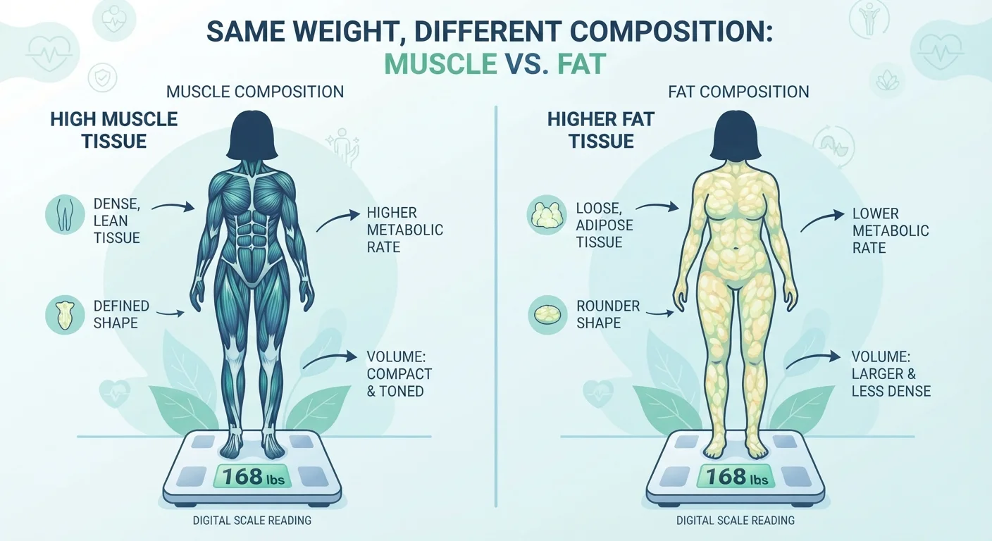Muscle, Fat, and the Scale: Why Your Weight Can Stay the Same While Your Body Changes