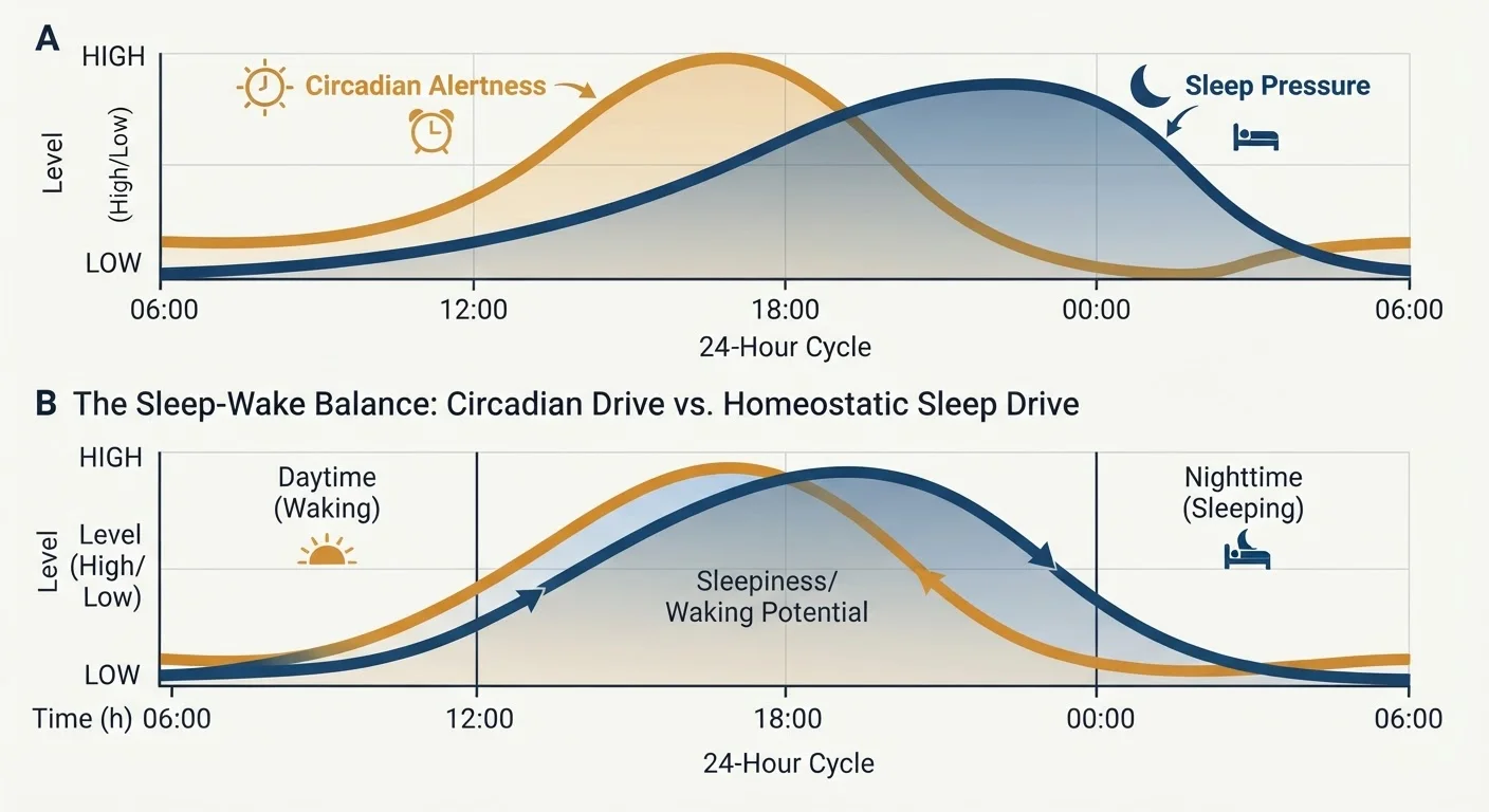 Sleep Pressure vs. Circadian Drive: The Two-Process Model Explained
