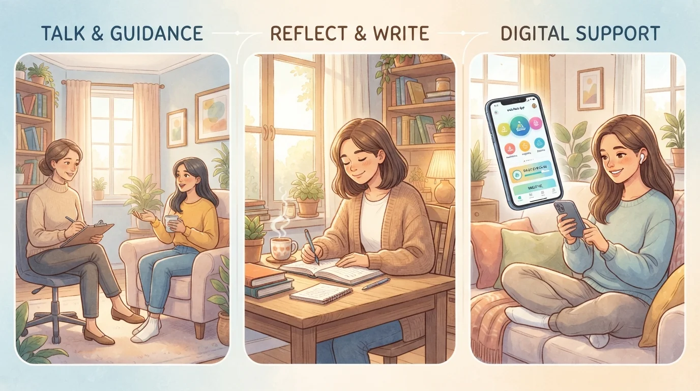 Stress Management Approaches: Therapy, Self-Help, and Digital Tools Compared