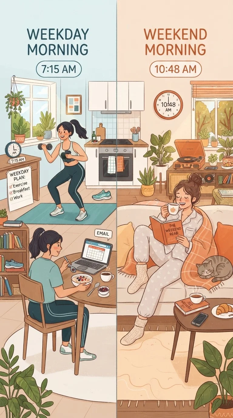 The Weekend Routine Problem: How Schedule Gaps Undermine Weekday Habits